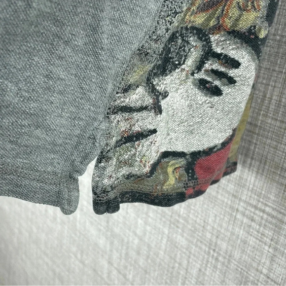 Disney Store mens Large mickey Polo Shirt gray 0116 - Picture 6 of 9